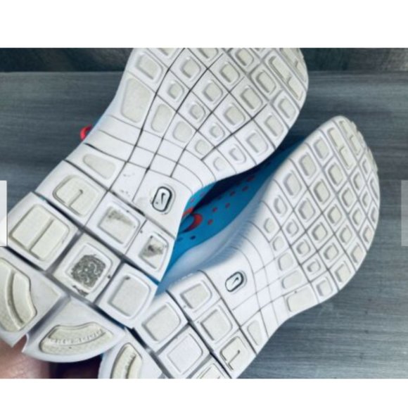 Nike Girls Free Express 641866-400 Blue Running Shoes Lace Up Size 6Y - Picture 5 of 6